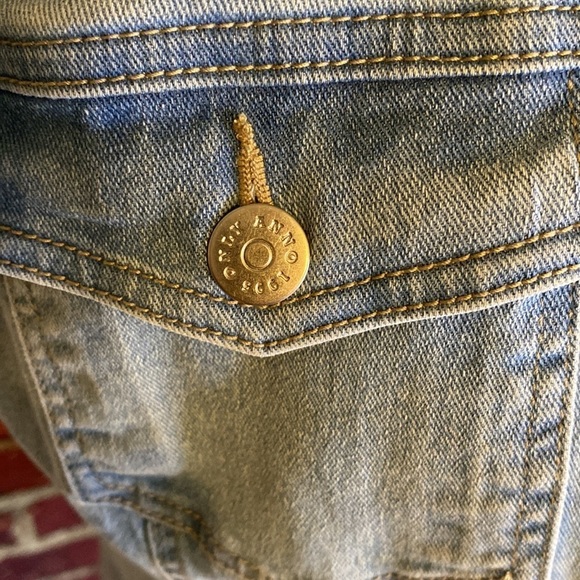 Only Light Wash Classic Denim Jean Vest Size L - Picture 8 of 10